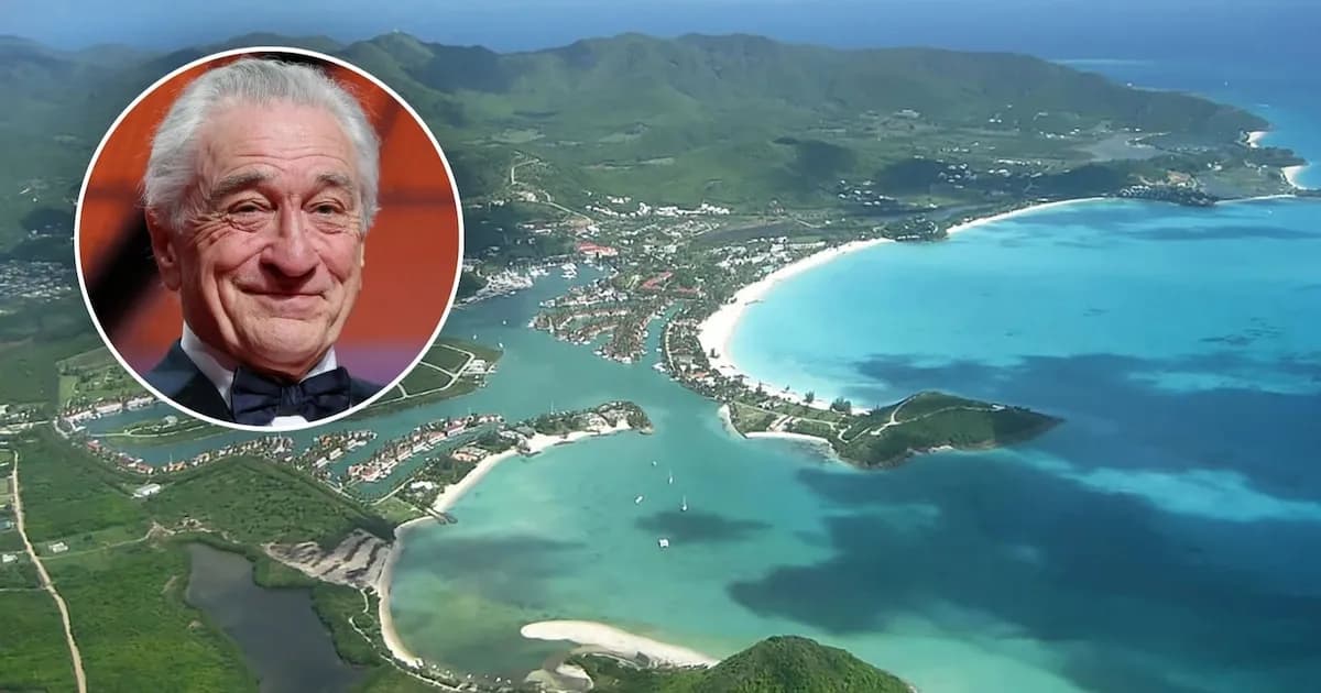 El ambicioso proyecto turístico de Robert De Niro en Barbuda: 162 hectáreas de lujo
