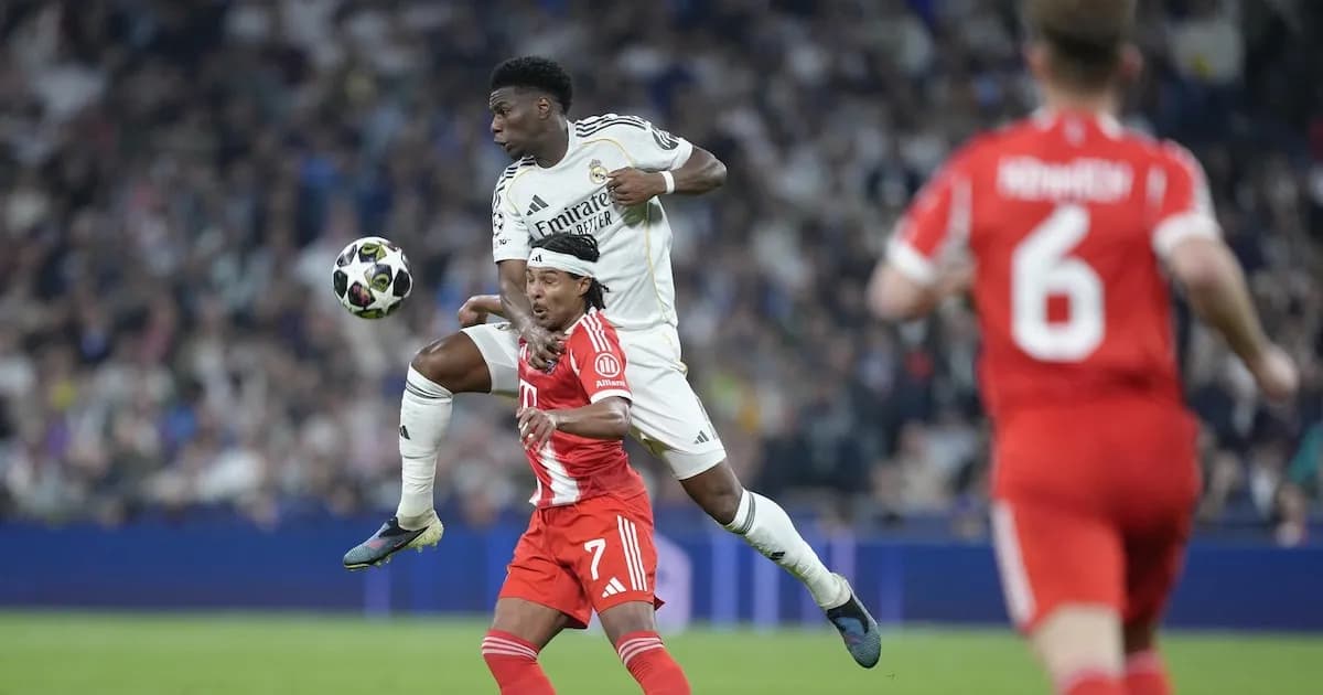 Tchouaméni se queja por tarjeta amarilla y analiza el partido ante el Bayern