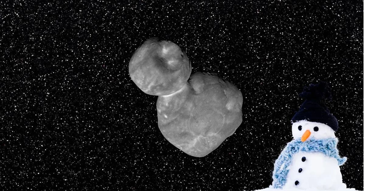 Descubren el origen de objetos espaciales que se asemejan a muñecos de nieve