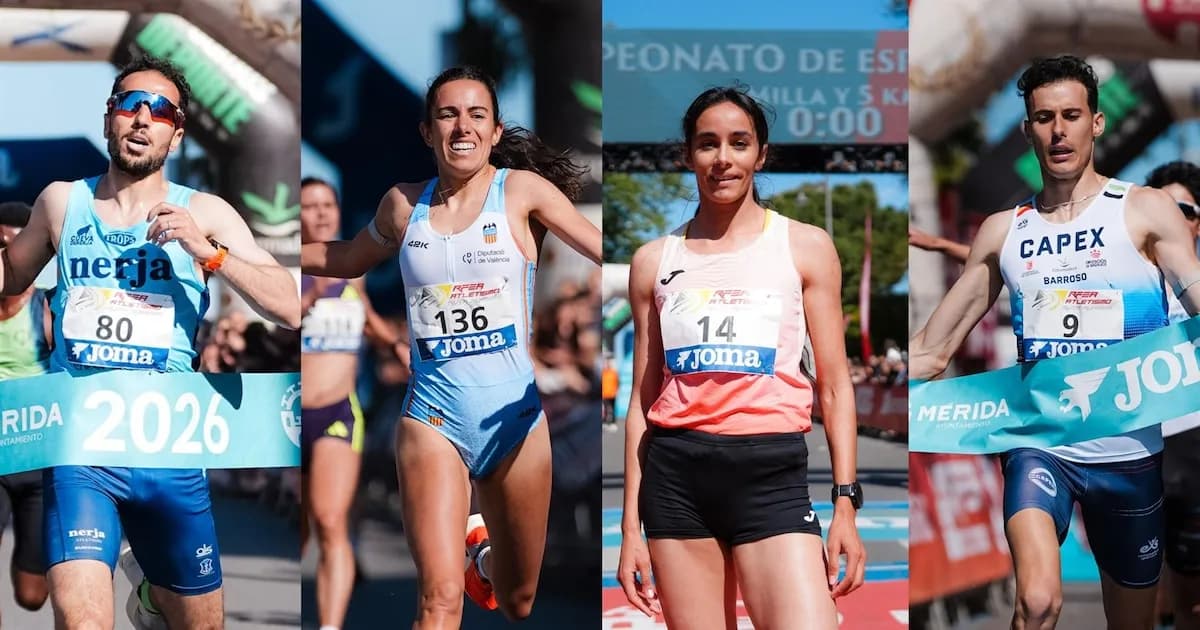 Aouina y Tárraga triunfan en el Campeonato Nacional de España de 5 km y Milla
