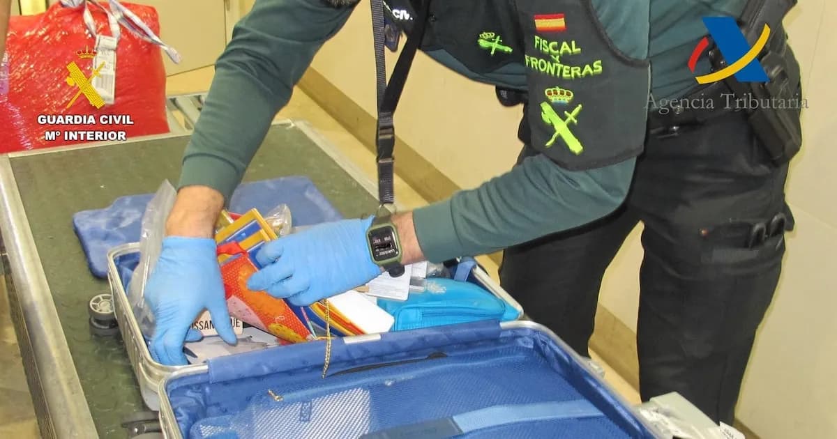 Detenido en Valencia un hombre con 4 kilos de cocaína en su equipaje