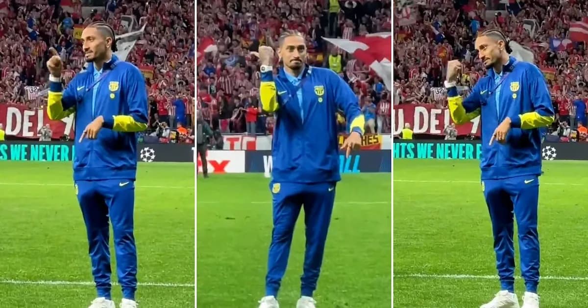 Raphinha genera controversia tras la eliminación del Barcelona en la Champions ante el Atlético