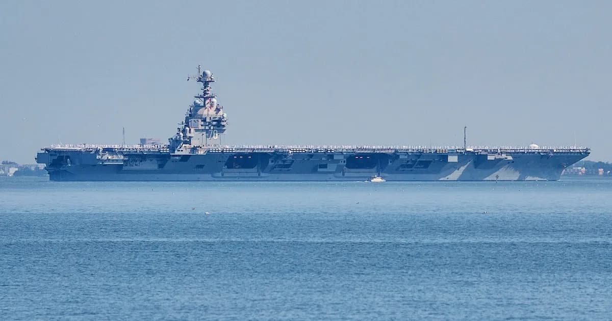 El USS Gerald R. Ford establece un nuevo récord de despliegue en la Marina de EE. UU.