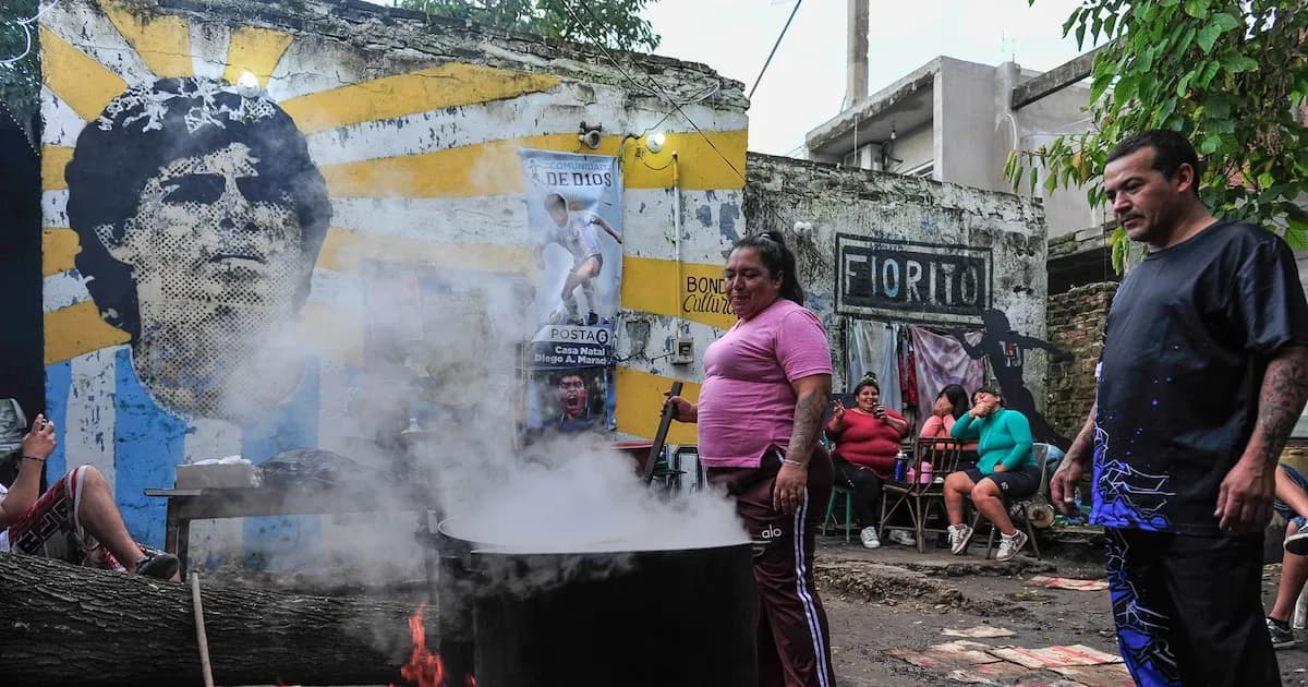 Olla Popular en la Casa de Maradona: Una Iniciativa Solidaria en Villa Fiorito