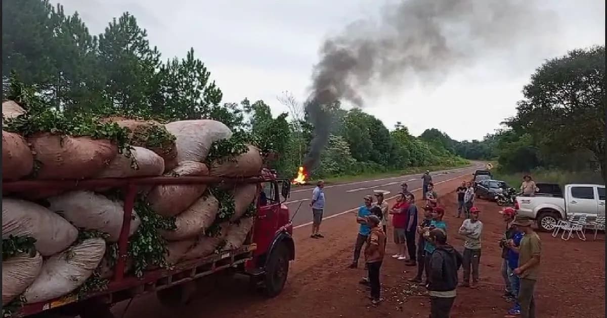 Misiones: yerbateros realizaron cortes de ruta en reclamo de mejoras en los precios