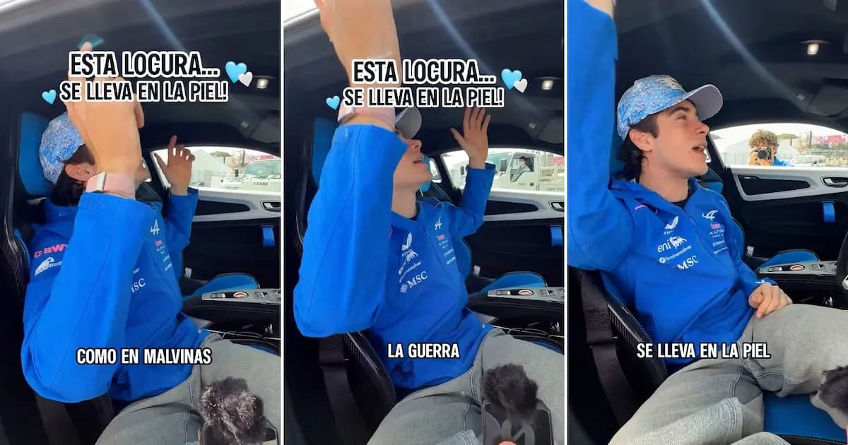 Polémica por censura: Alpine edita video de Colapinto que mencionaba las Malvinas