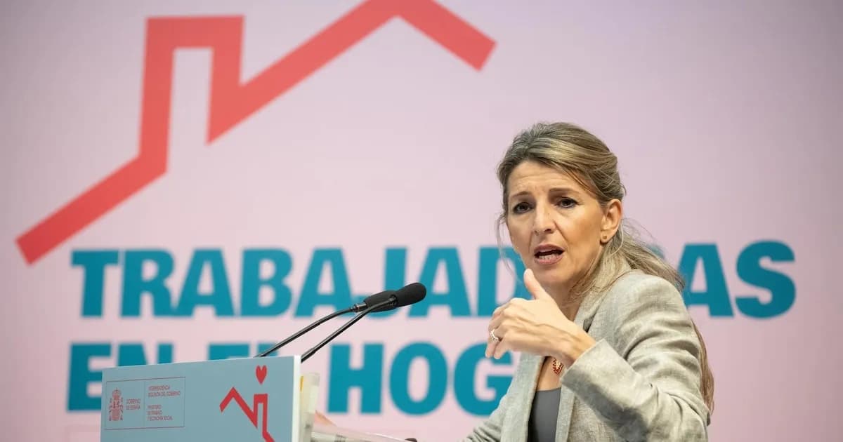 Yolanda Díaz critica a la Comunidad de Madrid por su oposición a la regularización de migrantes