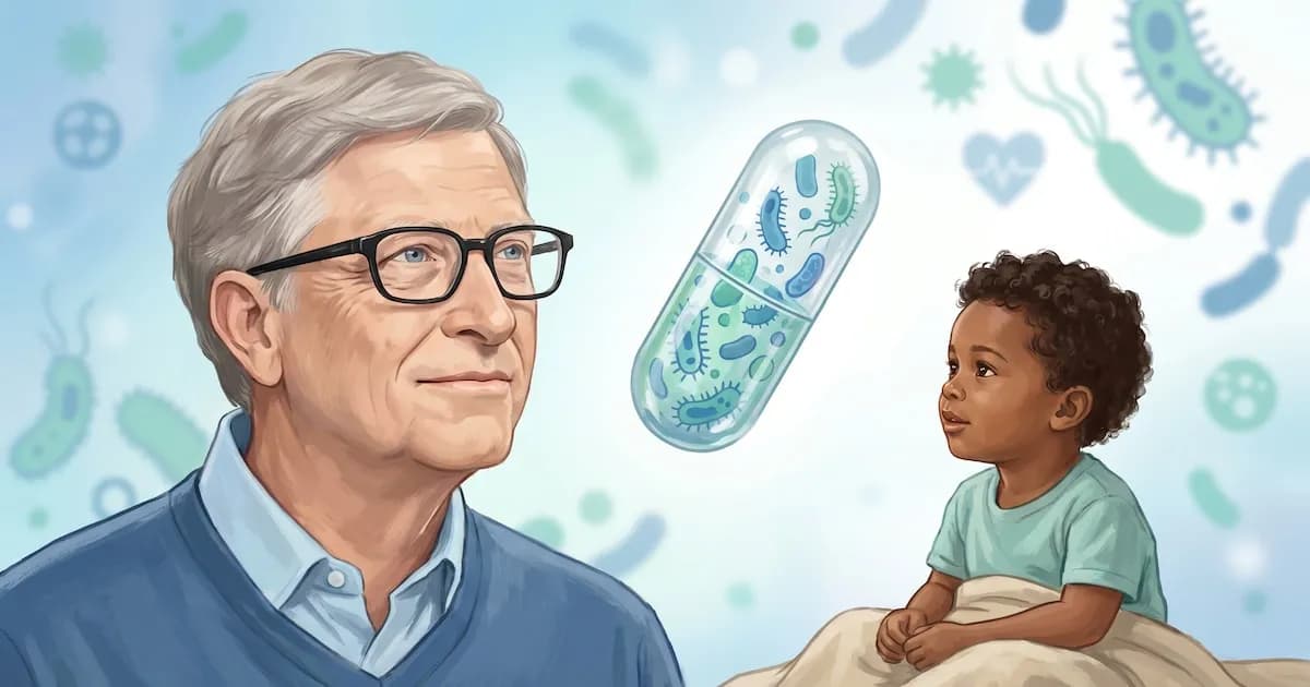 Innovadora pastilla bacteriana de Bill Gates promete combatir la desnutrición infantil