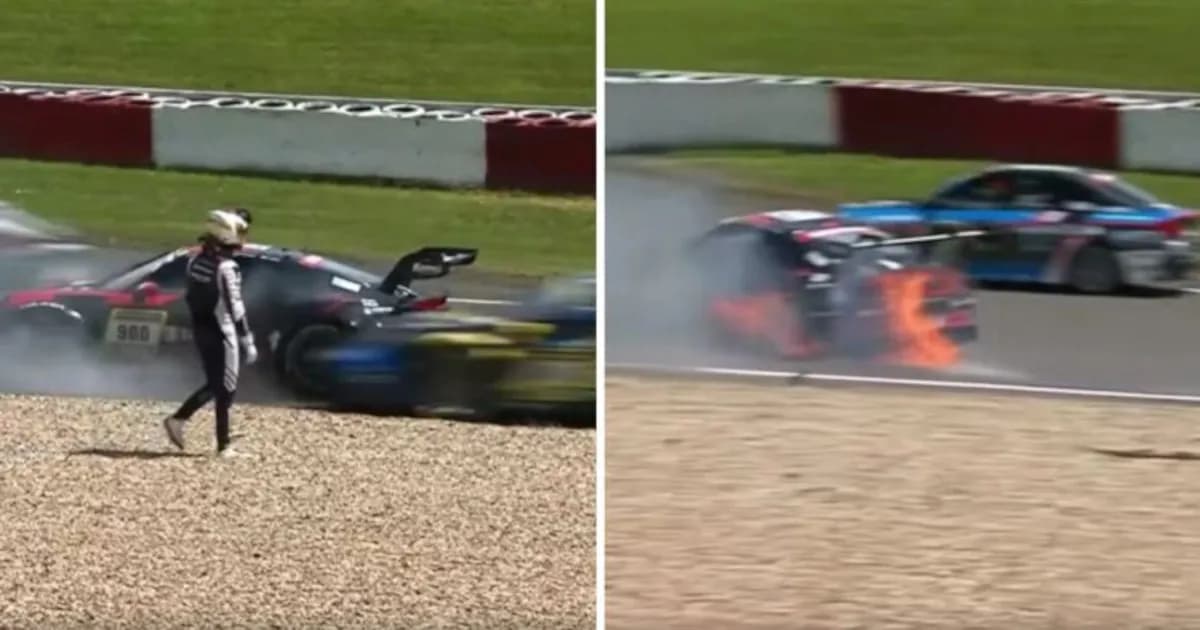 Tenso accidente en Nürburgring: un piloto esquiva el peligro en una dramática clasificación