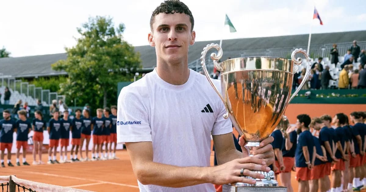 Juan Manuel Cerúndolo se consagra en Bordeaux y alcanza el puesto 54 del ranking ATP