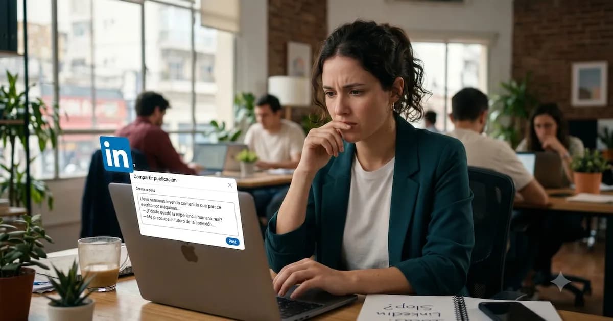 LinkedIn ajusta su algoritmo para limitar la visibilidad de contenido generado por IA
