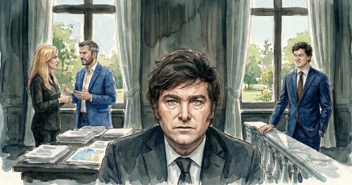 Desarma y sangra: Milei mira desde Olivos el enfrentamiento abierto de sus confidentes