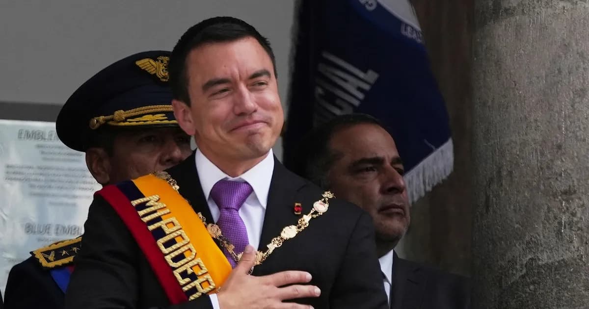 Un año de Noboa en Ecuador: logros económicos y un clima de violencia alarmante