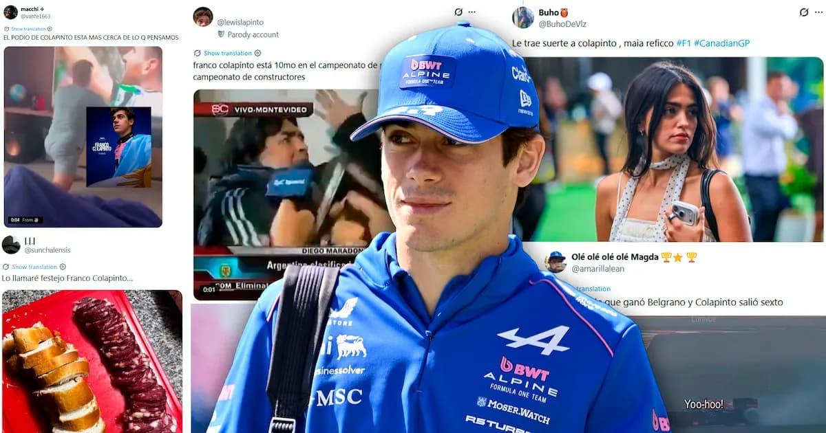 Franco Colapinto brilla en el GP de Canadá y desata la creatividad en redes sociales