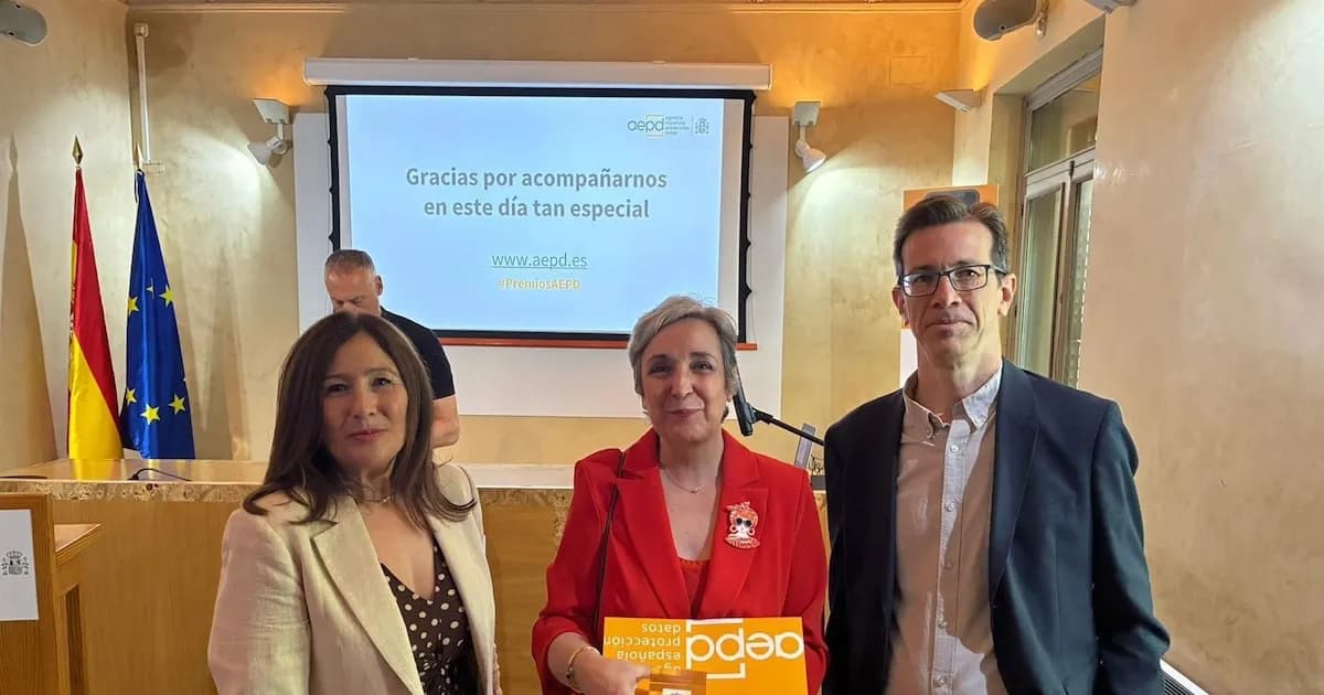 Premio a la Junta de Andalucía por su compromiso con la protección de datos