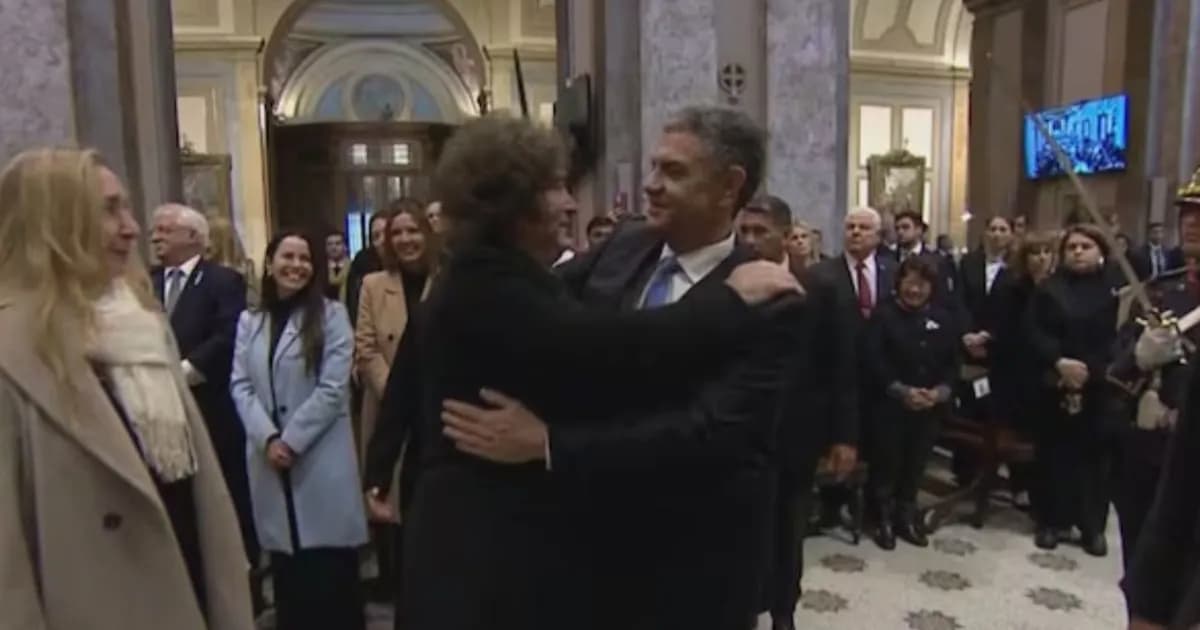 Javier Milei y Jorge Macri se abrazan en el Tedeum del 25 de Mayo: un giro inesperado