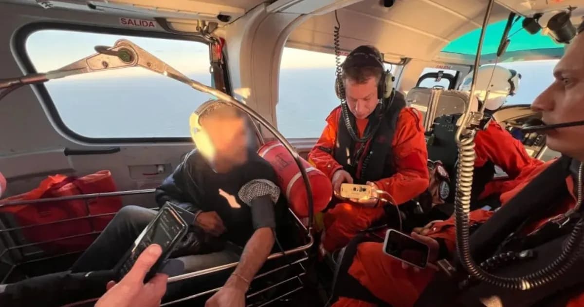 Rescate marítimo: una operación de emergencia para salvar a un marinero en alta mar