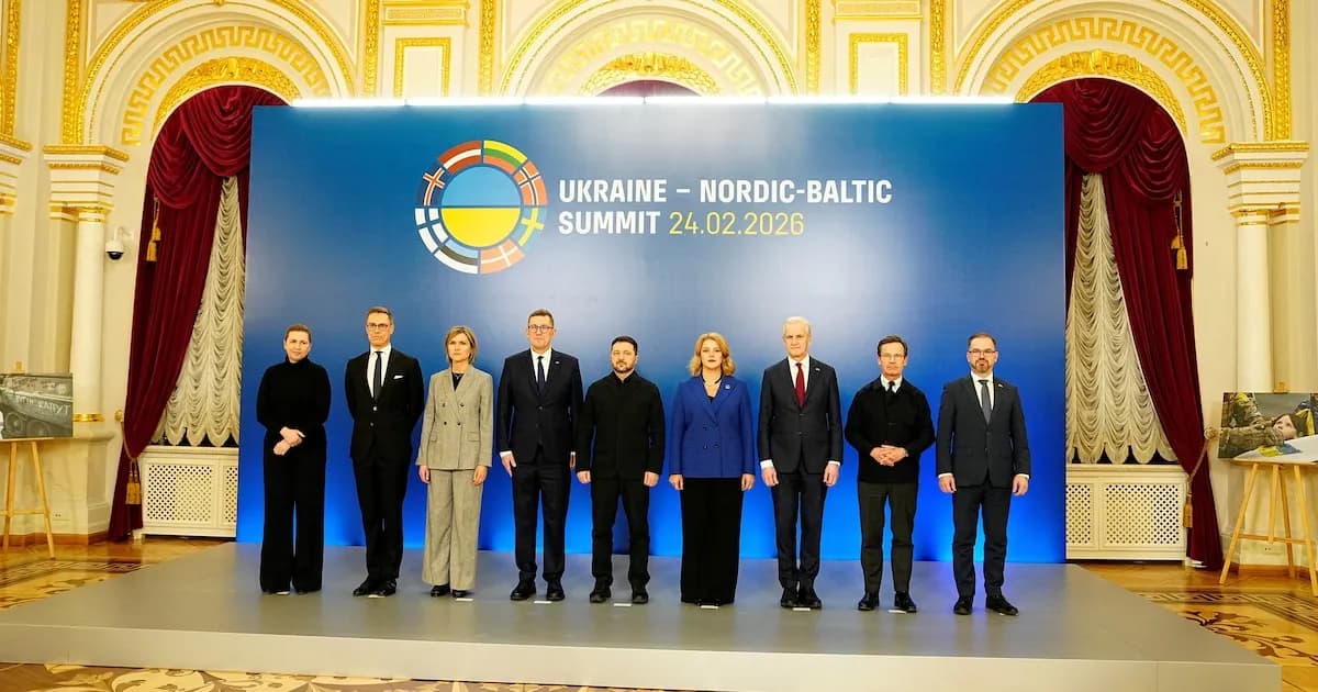 Los países nórdicos y bálticos piden a Rusia un alto el fuego en el aniversario de la invasión a Ucrania