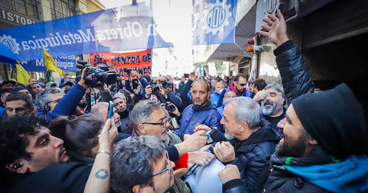 Movilización sindical en defensa de Abel Furlán tras intervención judicial en la UOM
