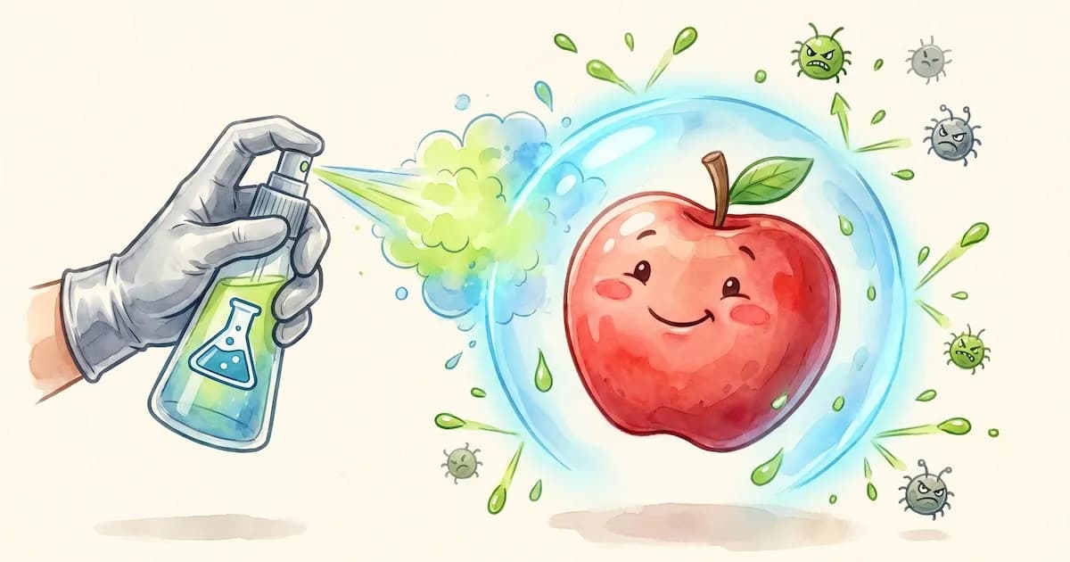 Nueva fórmula para mantener frutas y verduras frescas y libres de pesticidas