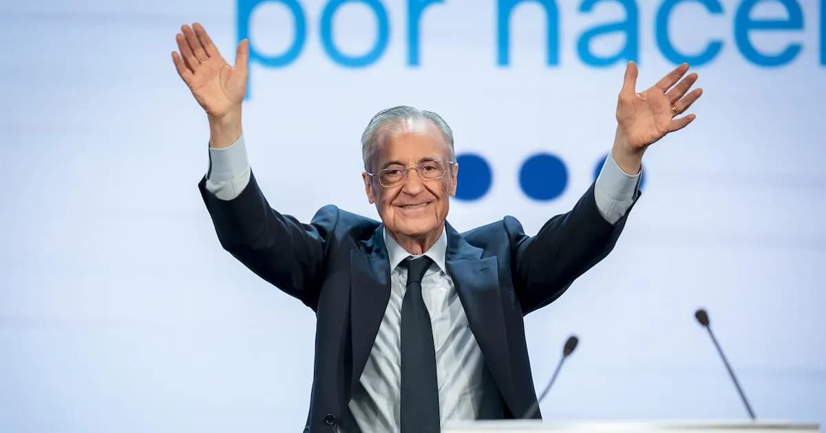 Florentino Pérez critica a Riquelme y defiende su visión del Real Madrid