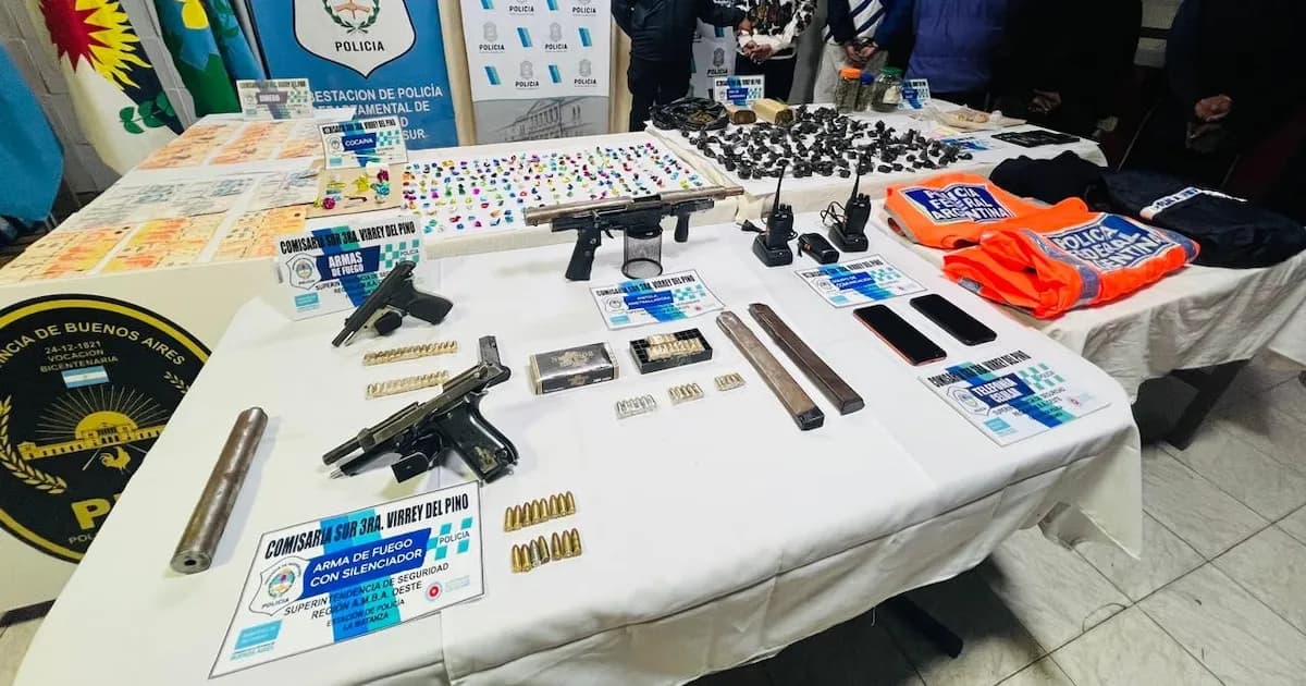 Desmantelan banda de narcotraficantes liderada por padre e hijo en La Matanza