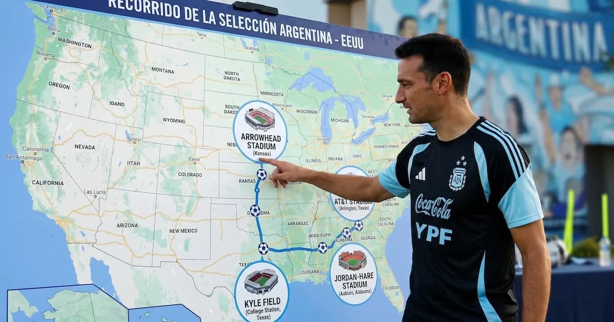 La selección argentina se prepara para el Mundial: itinerario y detalles de su viaje a EE.UU.