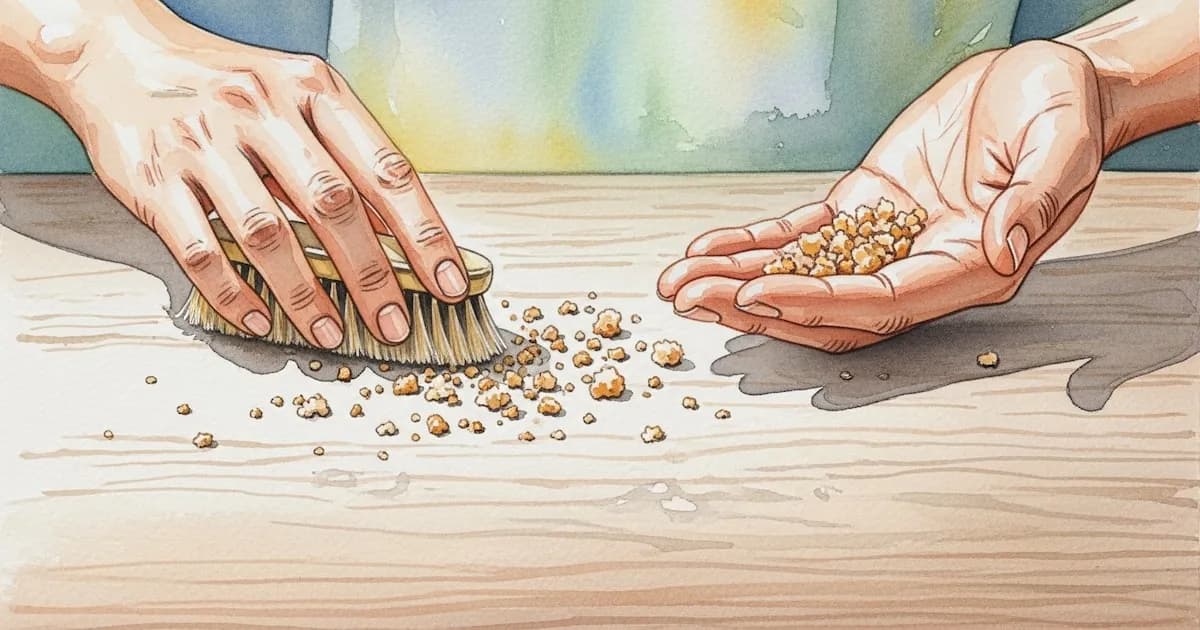 Limpiar las migas: un hábito cotidiano que puede revelar trastornos mentales