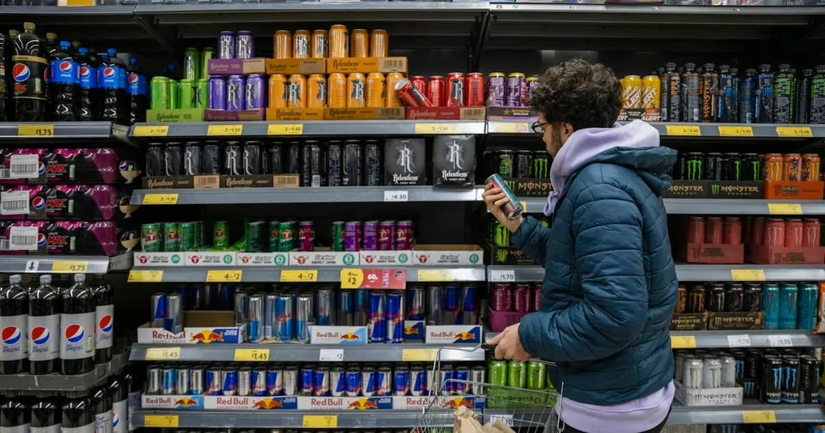 Propuesta para restringir la venta de bebidas energéticas a menores de 16 años
