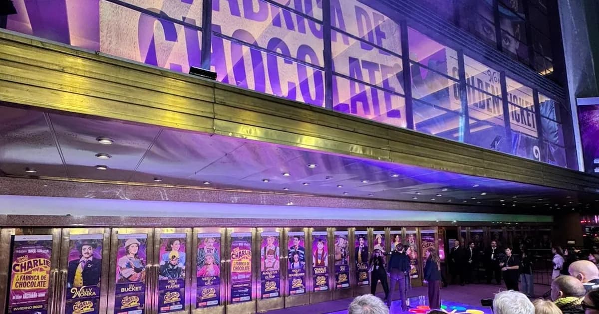 Una noche mágica en el Gran Rex: el estreno de Charlie y la Fábrica de Chocolate