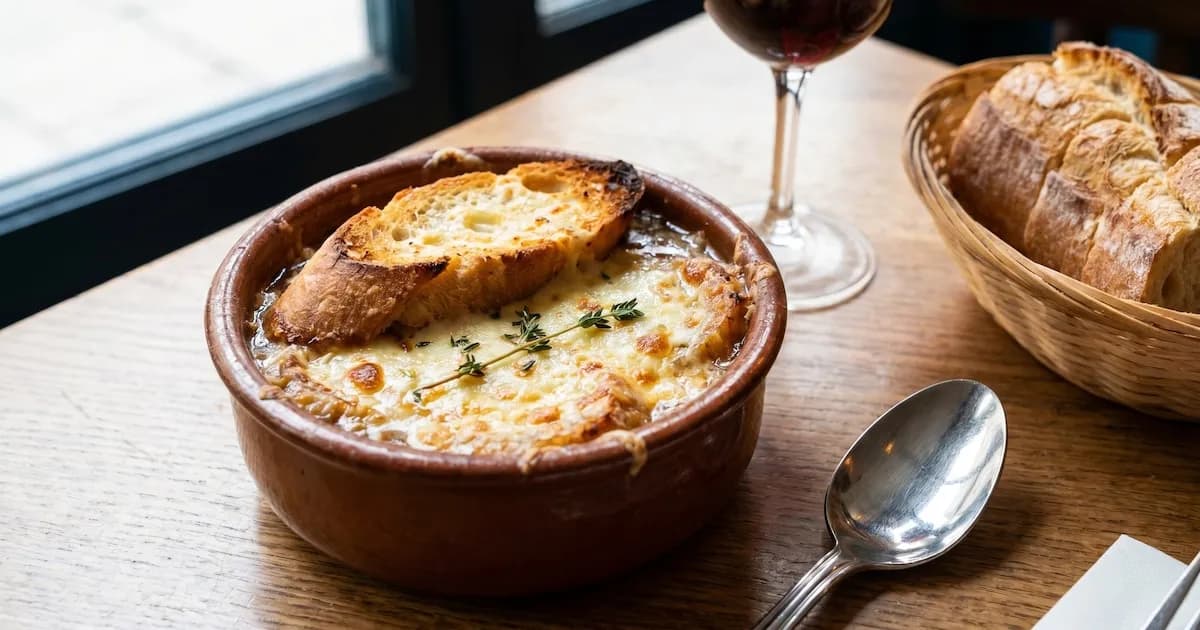 Delicias en la Cocina: Sopa de Cebolla Francesa Rápida y Reconfortante