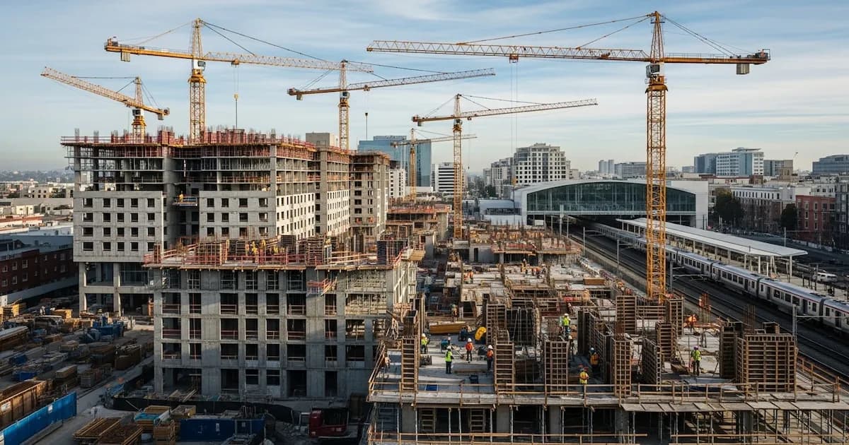 California impulsa la construcción de un millón de viviendas cerca del transporte público