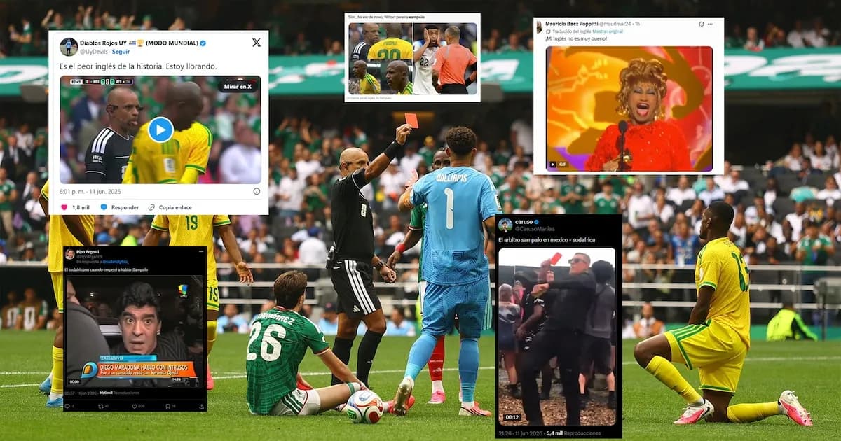 Las divertidas reacciones por el singular inglés del árbitro Sampaio en el Mundial 2026