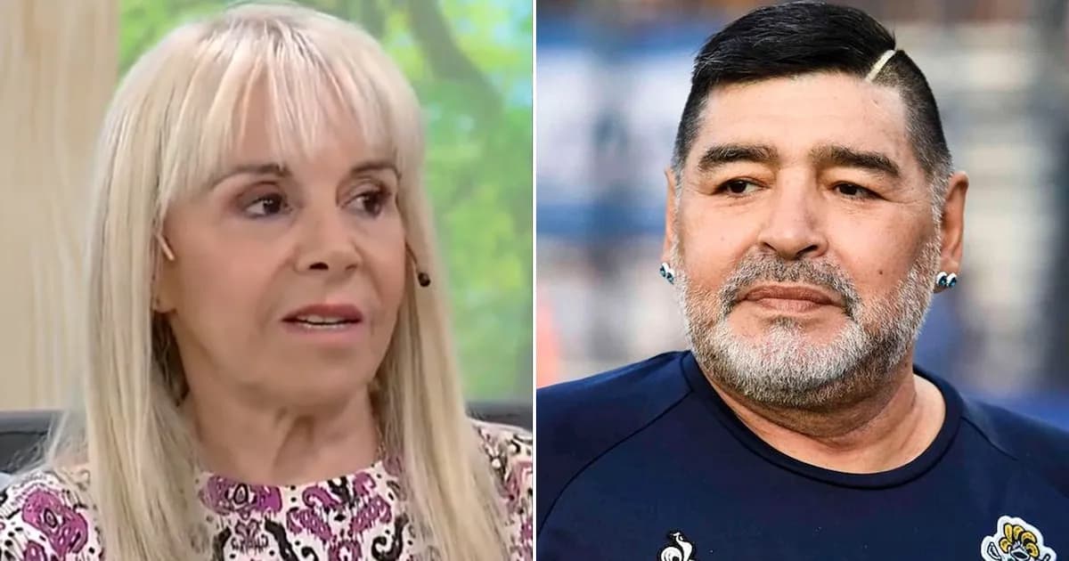 Claudia Villafañe rinde tributo a Maradona con su camiseta del Mundial '86 en La Cocina Rebelde