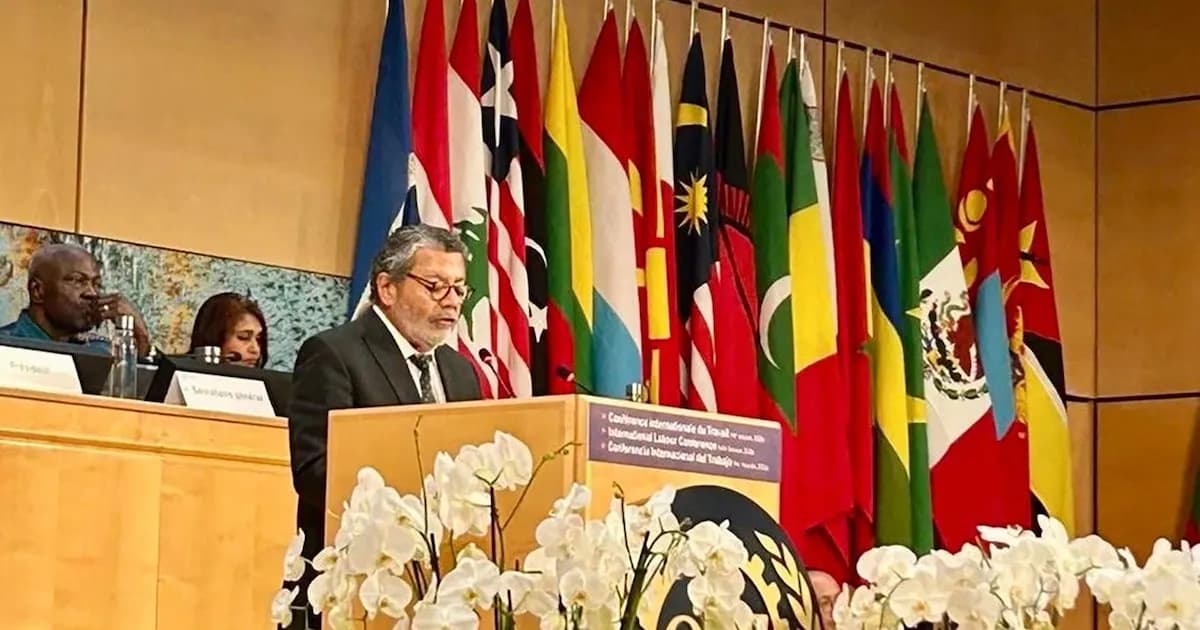Gerardo Martínez aboga por un nuevo contrato social en la OIT ante desafíos globales