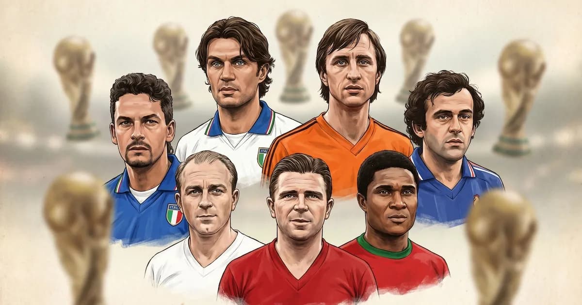 Grandes futbolistas que nunca lograron la Copa del Mundo