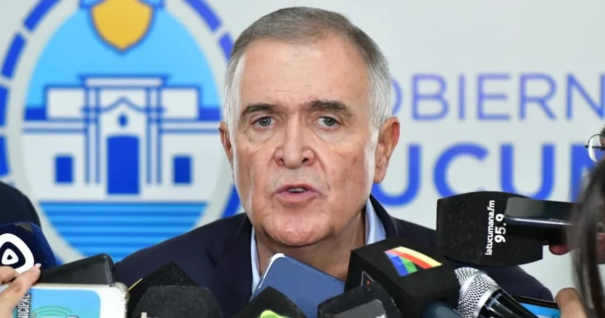 Tucumán separará las elecciones a gobernador y Jaldo buscará su reelección en 2027