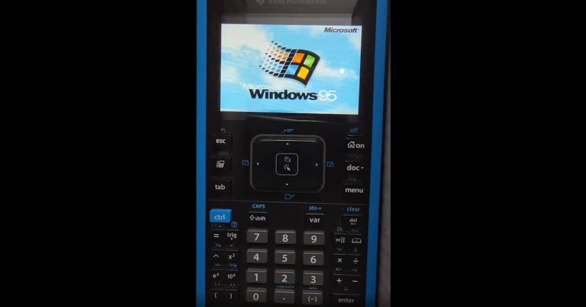 Windows 95 sorprende al ser ejecutado en una calculadora gráfica