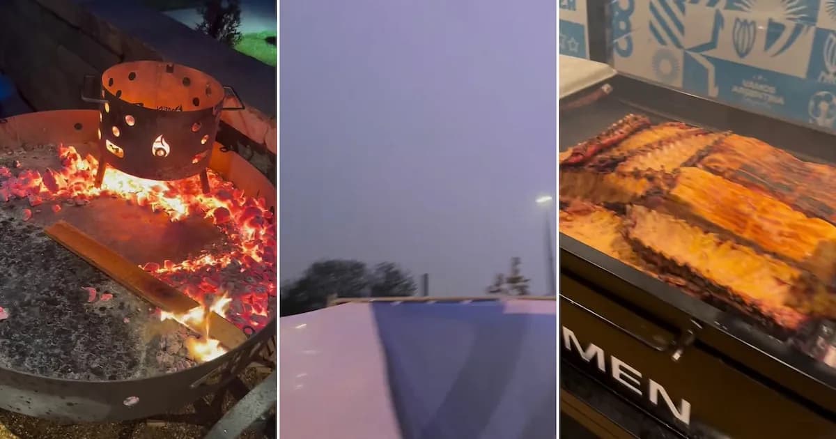 La Selección Argentina se reúne para un asado en medio de una tormenta en Kansas City