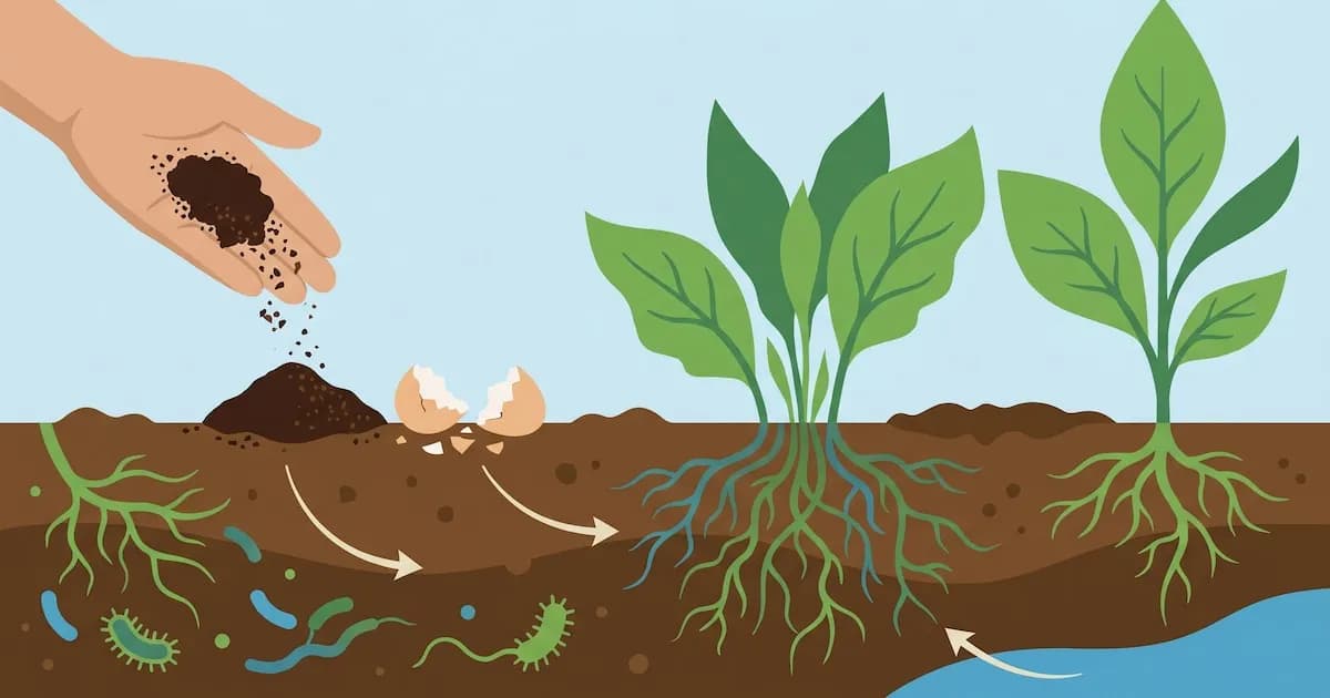 Beneficios de la mezcla de café y cáscara de huevo en la jardinería doméstica