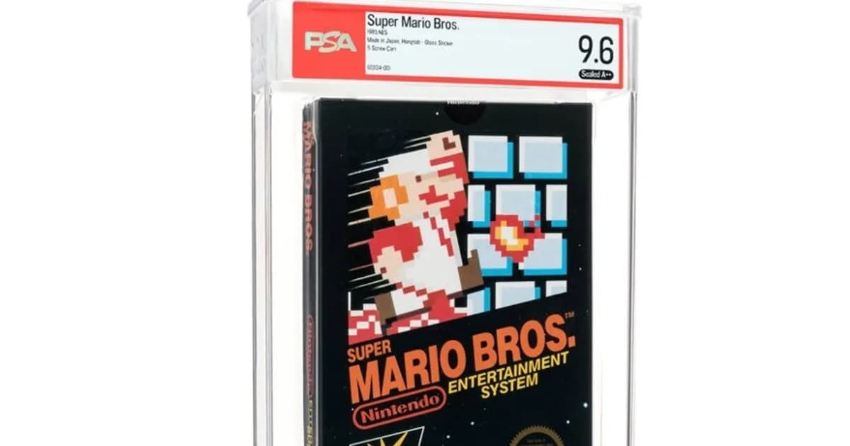 Super Mario Bros. para NES: un ejemplar sellado alcanza los 3,75 millones de dólares en subasta