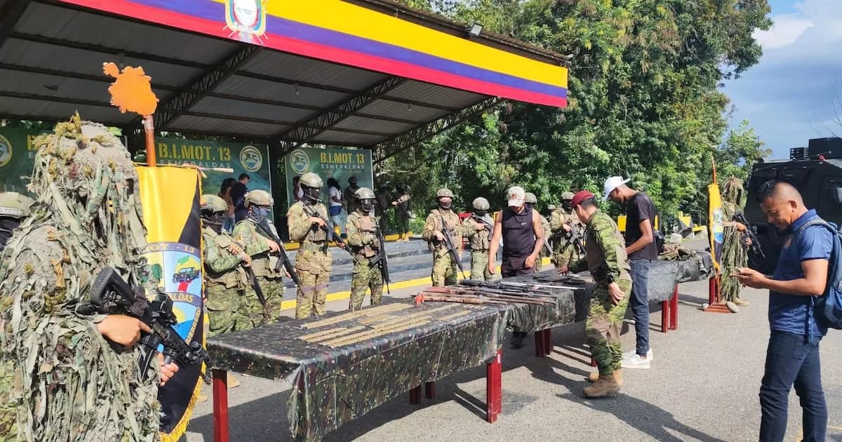 Desmantelan Red Armada en la Frontera Norte de Ecuador: Operativo en Esmeraldas