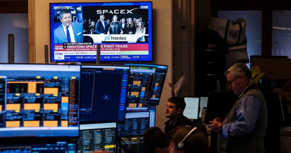 Wall Street en altibajos: récord para el Dow Jones, caídas en S&P 500 y Nasdaq