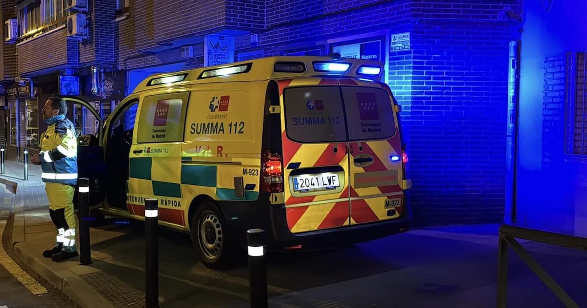 Hombre de 49 años en estado crítico tras ataque con cuchillo en Madrid