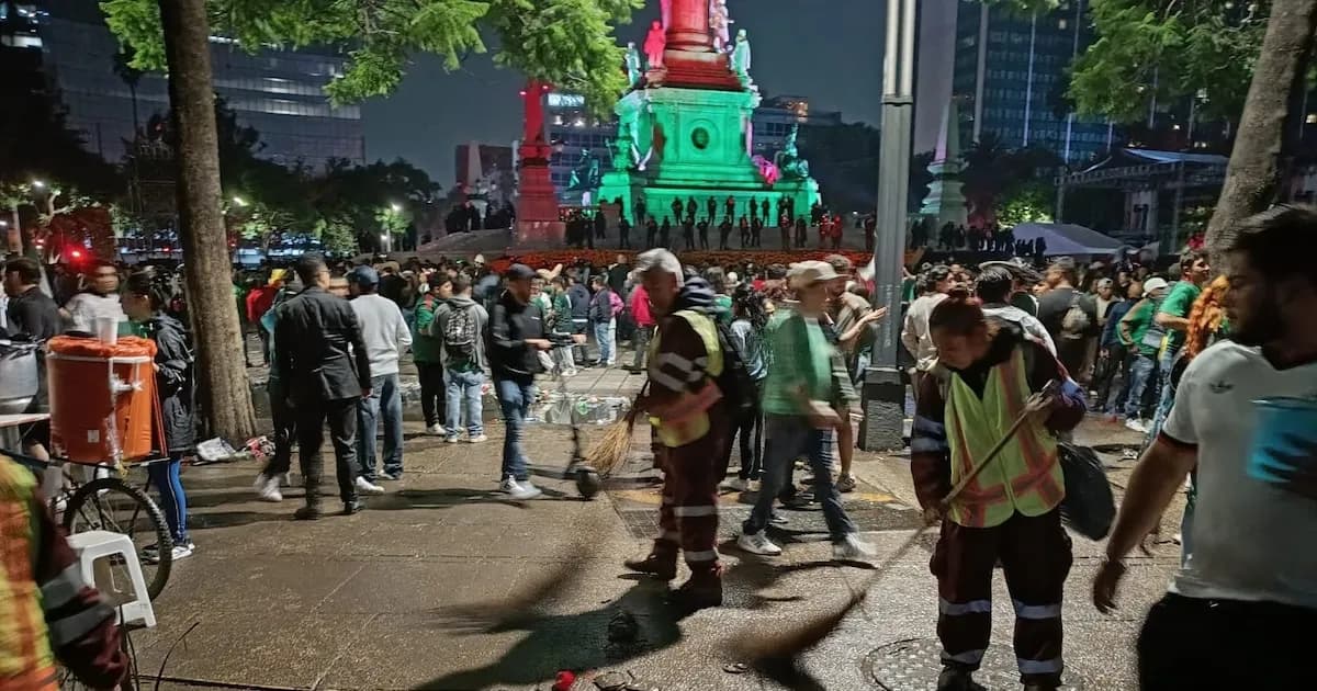 Celebraciones en México dejan huella de basura y daños tras victoria en el Mundial 2026