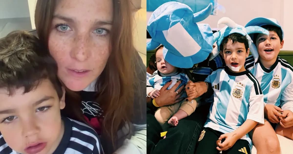 Juana Repetto festejó el 5° cumpleaños de Belisario con una fiesta temática futbolera