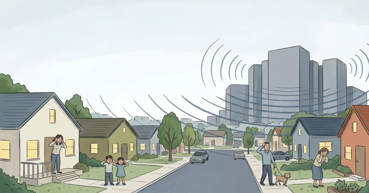 La creciente inquietud por el ruido de centros de datos en barrios residenciales de EE. UU.