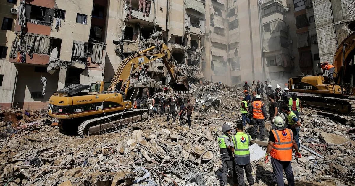 Recuperan trece cuerpos en Líbano tras recientes ataques israelíes