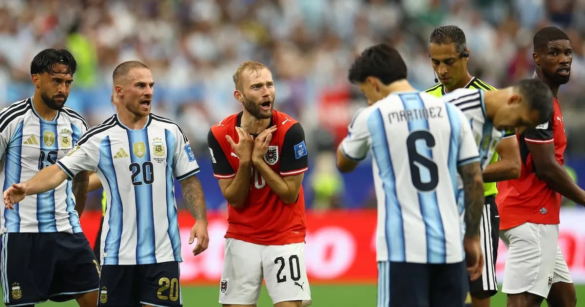 La controversia arbitral tras la derrota de Austria frente a Argentina en el Mundial 2026