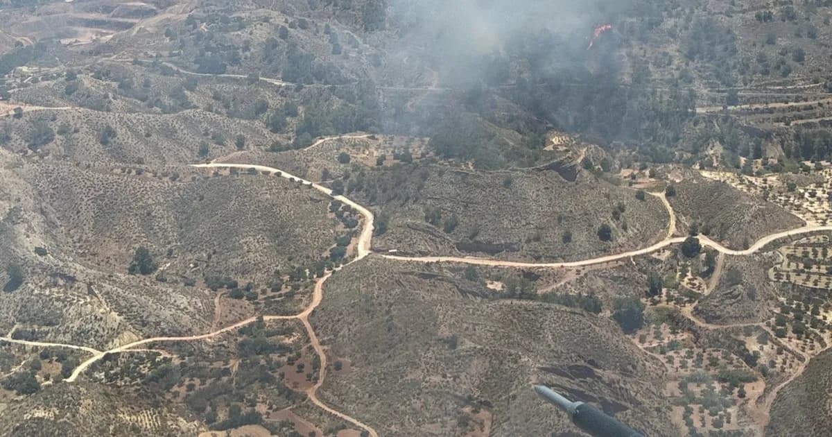 Intensa batalla contra el fuego: bomberos luchan contra incendio en Abanilla